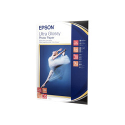 Epson Ultra Glossy Photo Paper - Lesklý - A4 (210 x 297 mm) 15 listy fotografický papír - pro EcoTank ET-1810, 2810, 2811, 2814, 2815, 2820, 2825, 2826, 2850, 2851, 2856, 4800, 4850
