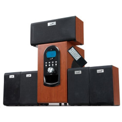 GENIUS repro SW-HF 5.1 6000 Ver. II 5.1 200W Dřevěné Dálkový ovladač