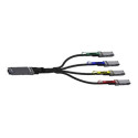 NVIDIA LinkX - Prímo pripojitelný rozbocovací kabel 800GBase-CU na 200GBase-CU - OSFP do QSFP112 - 2 m - IB twin port NDR, pasivní