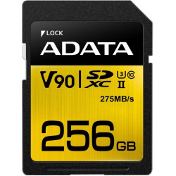 ADATA SDXC karta 256GB Premier One UHS-II U3 Class 10 (R:275 W:155 MB s)