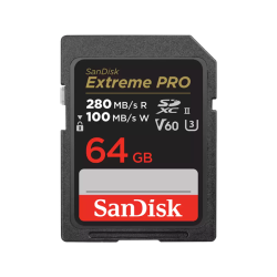 SanDisk Extreme PRO 64GB 280MB s V60 UHS-II