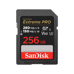 SanDisk Extreme PRO 256GB 280MB s V60 UHS-II