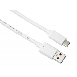PremiumCord kabel USB-C - USB 3.0 A (USB 3.2 generation 2, 3A, 10Gbit s) 0,5m bílá