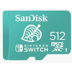 SanDisk MicroSDXC karta 512GB for Nintendo Switch (R:100 W:90 MB s, UHS-I, V30,U3, C10, A1) licensed Product,Super Mario