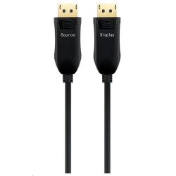 PREMIUMCORD Optický DisplayPort 1.4 přípojný kabel M M, zlacené konekt. 30m