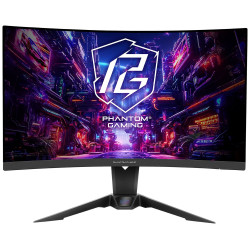 Phantom Gaming by Asrock monitor zakřivený PG27QRT2A 27" VA 2560x1440 180Hz 300cd m2 1ms HDMI DP speaker wifi anténa
