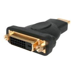StarTech.com HDMI Male to DVI Female - HDMI to DVI-D Adapter - Bi-Directional - DVI to HDMI (HDMIDVIMF) - Video adaptér - dva spoje - HDMI s piny (male) do DVI-D se zdírkami (female) - cerná - pro P N: DK31C3HDPD, DK31C3HDPDUE, SV221HUC4K, SV231DHU34K6, SV231HU34K6, SV431HU34K6