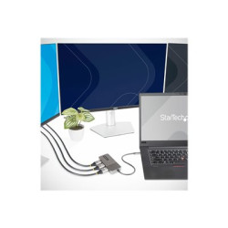 StarTech.com 3-Port USB-C MST Hub, USB Type-C to 3x HDMI Multi-Monitor Adapter for Laptop, Triple HDMI up to 4K 60Hz w DP 1.4 Alt Mode and DSC, HDR, 1ft (30cm) Cable, USB Bus-Powered - Multi-Stream Transport Hub (MST14CD123HD) - Rozdelovac video audio - 3 x HDMI - desktop