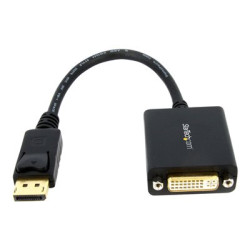 StarTech.com DisplayPort to DVI-D Adapter - 1920x1200 - Passive DVI Video Converter with Latching DP Connector (DP2DVI2) - Adaptér DisplayPort - DisplayPort (M) do DVI-I (F) - 15.2 cm - cerná - pro P N: DK30C2DPEPUE, DK30C2DPPD, DK30C2DPPDUE, DK31C3HDPD, DK31C3HDPDUE, MST14DP123DP