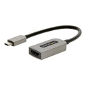 StarTech.com USB C to HDMI Adapter, 4K 60Hz UHD Video, HDR10, USB-C to HDMI 2.0b Adapter Dongle, USB Type-C DP Alt Mode to HDMI Monitor Display Projector, USB C to HDMI Converter, M F - Thunderbolt 3 Compatible - Video adaptér - 24 pin USB-C s piny (male) do HDMI se zdírkami (female) - 13 cm - šedá space gray - podpora 4K60 Hz (3840 x 2160), aktivní