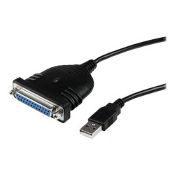 StarTech.com 6 ft 2m USB to DB25 Parallel Printer Adapter Cable - 2 Meter USB to IEEE-1284 Printer Cable - USB A to DB25 M F (ICUSB1284D25) - Paralelní adaptér - USB 2.0 - IEEE 1284