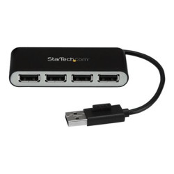 StarTech.com 4 Port USB 2.0 Hub - USB Bus Powered - Portable Multi Port USB 2.0 Splitter and Expander Hub - Small Travel USB Hub (ST4200MINI2) - Rozbocovac - 4 x USB 2.0 - desktop