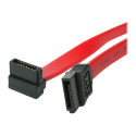 StarTech.com 18in SATA to Right Angle SATA Serial ATA Cable - 18in SATA Cable - 18 SATA Cable - 18in angled SATA Cable - Kabel SATA - Serial ATA 150 300 600 - SATA (R) do SATA (R) - 45.7 cm - pravoúhlý konektor - cervená - pro P N: 25S22M2NGFFR, 35S24M2NGFF, CFAST2SAT25, S251BU31REM, S322M225R, S32M2NGFFPEX