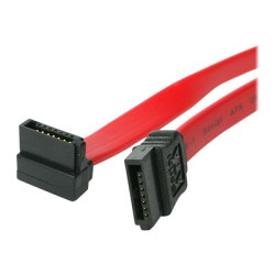 StarTech.com 18in SATA to Right Angle SATA Serial ATA Cable - 18in SATA Cable - 18 SATA Cable - 18in angled SATA Cable - Kabel SATA - Serial ATA 150 300 600 - SATA (R) do SATA (R) - 45.7 cm - pravoúhlý konektor - cervená - pro P N: 25S22M2NGFFR, 35S24M2NGFF, CFAST2SAT25, S251BU31REM, S322M225R, S32M2NGFFPEX