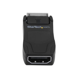 StarTech.com Displayport to HDMI Adapter - 4K30 - DPCP & HDCP - DisplayPort 1.2 to HDMI 1.4 - Apple HDMI Adapter (DP2HD4KADAP) - Video adaptér - DisplayPort s piny (male) do HDMI se zdírkami (female) - cerná - pasivní, podpora 4K30Hz (3840 x 2160) - pro P N: TB2DOCK4K2DP