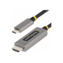 StarTech.com 10ft (3m) USB-C to HDMI Adapter Cable, 8K 60Hz, 4K 144Hz, HDR10, USB Type-C to HDMI 2.1 Video Converter Cable, USB-C DP Alt Mode USB4 Thunderbolt 3 4 Compatible - USB-C Laptop to HDMI Monitor (136B-USBC-HDMI213M) - Kabel adaptéru - 24 pin USB-C s piny (male) do HDMI s piny (male) - 3 m - šedá space gray - podpora 8K60Hz, podpora 4K144Hz, aktivní
