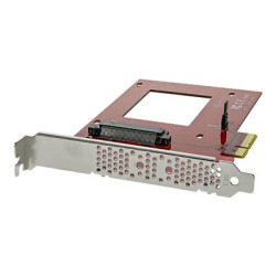 StarTech.com U.2 to PCIe Adapter - x4 PCIe - For 2.5" U.2 NVMe SSD - SFF-8639 PCIe Adapter - U.2 SSD - PCIe SSD - U.2 drive (PEX4SFF8639) - Adaptér rozhraní - 2.5" - Ultra M.2 Card - PCIe 3.0 x4 - cervená - pro P N: BNDTB10GI, BNDTB210GSFP, BNDTB310GNDP, BNDTB410GSFP, BNDTB4M2E1, BNDTBUSB3142