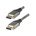 StarTech.com 16ft (5m) VESA Certified DisplayPort 1.4 Cable, 8K 60Hz HDR10, Ultra HD 4K 120Hz DP Video Cable, DisplayPort to DisplayPort Cable, DP Cord for Monitors Displays, M M - DP 1.4 Cable with Latches (DP14VMM5M) - Kabel DisplayPort - DisplayPort (M) do DisplayPort (M) - DisplayPort 1.4 - 5 m - podpora 4K120Hz (3840 x 2160), podpora 8K60Hz (7680 x 4320), lisovaný, pasivní - cerná, šedá