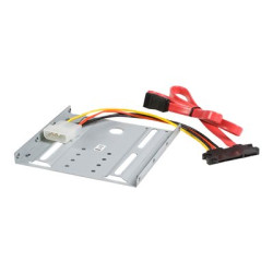 StarTech.com SSD Mounting Bracket - Solid Metal - 2.5in to 3.5 Hard Drive Adapter - SSD Bracket - SSD Upgrade Kit (BRACKET25SAT) - Bay adaptér pro datový sklad - pro P N: 25S22M2NGFFR, S322M225R, SAT2M2NGFF25, SAT32M225, SAT32MSAT257, ST521PMINT