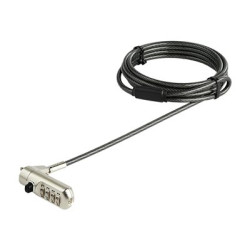 StarTech.com 6.5' (2m) Laptop Cable Lock, Nano Slot Compatible 4 Digit Combination Security Cable Lock, Serialized Anti-Theft Vinyl Coated Steel Cable Lock for Nano Slot Computer Device - Nano Slot Laptop Lock (LTLOCKNANO) - Compatible with Kensington - bezpecnostní kabelový zámek - 2 m - kompatibilní s TAA