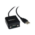 StarTech.com USB to Serial Adapter - 1 port - USB Powered - FTDI USB UART Chip - DB9 (9-pin) - USB to RS232 Adapter (ICUSB2321F) - Sériový adaptér - USB - RS-232 - cerná