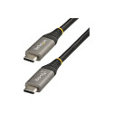 StarTech.com 20" (50cm) USB C Cable 10Gbps, USB 3.1 3.2 Gen 2 Type-C Cable, 100W (5A) Power Delivery Charging, DP Alt Mode, USB-C to C Cord, For USB-C Laptop, Phone, Device, Charge Sync - Thunderbolt 3 Compatible (USB31CCV50CM) - USB kabel - 24 pin USB-C (M) do 24 pin USB-C (M) - USB 3.2 Gen 2 DisplayPort 1.4 Thunderbolt 3 - 50 cm - podporuje 4K - cerná, šedá - pro P N: DK30C2DAGPD, DK30C2HAGPD