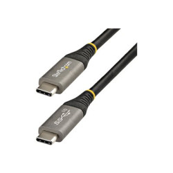 StarTech.com 20" (50cm) USB C Cable 10Gbps, USB 3.1 3.2 Gen 2 Type-C Cable, 100W (5A) Power Delivery Charging, DP Alt Mode, USB-C to C Cord, For USB-C Laptop, Phone, Device, Charge Sync - Thunderbolt 3 Compatible (USB31CCV50CM) - USB kabel - 24 pin USB-C (M) do 24 pin USB-C (M) - USB 3.2 Gen 2 DisplayPort 1.4 Thunderbolt 3 - 50 cm - podporuje 4K - cerná, šedá - pro P N: DK30C2DAGPD, DK30C2HAGPD