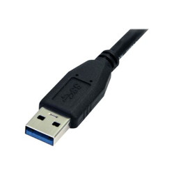 StarTech.com 0.5m (1.5ft) Black SuperSpeed USB 3.0 Cable A to Micro B - USB 3.0 Micro B Cable - 1x USB 3 A (M), 1x USB 3 Micro B (M) 50cm (USB3AUB50CMB) - Kabel USB - Micro-USB typu B (M) do USB typ A (M) - USB 3.0 - 50 cm - lisovaný - cerná - pro P N: DKT30CVAGPD, S251BMU313, S251BMU3FP, S251BPU313, S252BU313R, SLSODDU33B, SMS1BMU313