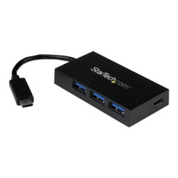 StarTech.com 4-Port USB 3.0 Hub - Powered USB 3.1 Gen 1 Hub - USB-C to 1x USB-C and 3x USB-A Adapter - USB-C Port Expander (HB30C3A1CFB) - Rozbocovac - 4 x SuperSpeed USB 3.0 - desktop - pro P N: CFASTRWU3C, SDMSDRWU3AC, TB3DK2DPPD, TB3DK2DPPDUE, TB3DKDPMAW, TB3DKDPMAWUE