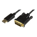 StarTech.com DisplayPort to DVI Converter Cable - DP to DVI Adapter - 3ft - 1920x1200 (DP2DVI2MM3) - Kabel obrazovky - DisplayPort (M) do DVI-D (M) - 91.4 cm - cerná - pro P N: DK30CH2DEP, DK30CH2DEPUE
