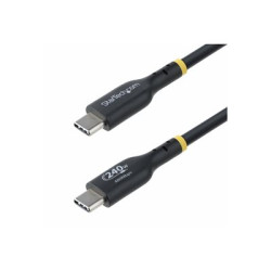 StarTech.com 3m USB C Charging Cable, USB-IF Certified USB-C Cable, 240W - USB kabel - 24 pin USB-C (M) do 24 pin USB-C (M) - USB 2.0 - 48 V - 5 A - 3 m - technologie Extended Power Range (EPR), podpora napájení Power Delivery 3.1, neobsahuje halogen, pasivní - cerná