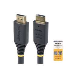 StarTech.com 1.5m (4.9ft) Premium Certified High Speed HDMI Cable, 4K60Hz - Prémiove vysoká rychlost - kabel HDMI s ethernetem - HDMI s piny (male) do HDMI s piny (male) - 1.5 m - cerná - podpora 4K60Hz, pasivní