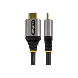 StarTech.com 16ft (5m) HDMI 2.1 Cable, Certified Ultra High Speed HDMI Cable 48Gbps, 8K 60Hz 4K 120Hz HDR10+ eARC, Ultra HD 8K HDMI Cable Cord w TPE Jacket, For UHD Monitor TV Display - Dolby Vision Atmos, DTS-HD (HDMM21V5M) - Ultra High Speed - kabel HDMI s ethernetem - HDMI s piny (male) do HDMI s piny (male) - 5 m - odstínený - šedá, cerná - pasivní, podpora 4K120Hz, podpora 8K60Hz (7680 x 4320) - pro P N: 4PORT-8K-HDMI-SWITCH