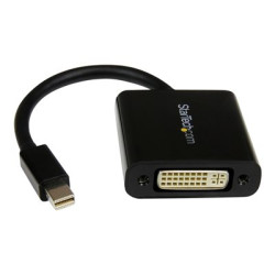 StarTech.com Mini DisplayPort to DVI Adapter - 1920x1200 - 1080p - Dongle - Monitor Adapter - Mini DisplayPort Adapter - Mini DP to DVI (MDP2DVI3) - DVI adaptér - Mini DisplayPort (M) do DVI-I (F) - 17 cm - cerná