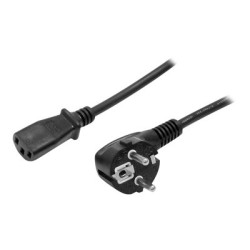 StarTech.com 2m (6ft) Computer Power Cord, 18AWG, EU Schuko to C13 Power Cord, 10A 250V, Black Replacement AC Cord, TV Monitor Power Cable, Schuko CEE 7 7 to IEC 60320 C13 Power Cord - PC Power Supply Cable - Elektrický kabel - power IEC 60320 C13 do power CEE 7 7 (M) - 1.8 m - cerná - pro P N: KITBXAVHDPEU, KITBXDOCKPEU