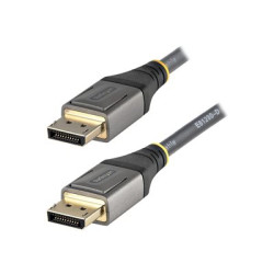 StarTech.com 1ft 30cm DisplayPort 1.4 Cable, 8K 60Hz HDR10 - Kabel DisplayPort - DisplayPort (M) s jazýckem do DisplayPort (M) s jazýckem - DisplayPort 1.4 - 30 cm - podpora 8K60Hz (7680 x 4320), podpora 4K120Hz (3840 x 2160), podpora HDR10, neobsahuje halogen, lisovaný, pasivní - cerná, šedá