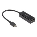 StarTech.com USB C to DisplayPort Adapter, 8K 5K 4K USB Type C to DP 1.4 Alt Mode Video Converter, HBR3 DSC HDR, 8K 60Hz, Thunderbolt 3 Compatible DisplayPort 1.4 Monitor Display Adapter - 8K USB-C to DP Adapter (CDP2DP14B) - Adaptér DisplayPort - 24 pin USB-C (M) do DisplayPort (F) - Thunderbolt 3 DisplayPort 1.4 - podpora 1080p, podpora 4K120Hz, podpora 8K60Hz (7680 x 4320), podpora 5K60Hz - cerná - pro P N: TB4CDOCK