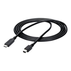 StarTech.com 6ft 2m USB-C to Mini DisplayPort Cable - 4K 60Hz - Black - USB 3.1 Type C to mDP Adapter (CDP2MDPMM6B) - Kabel DisplayPort - 24 pin USB-C (M) do Mini DisplayPort (M) - USB 3.1 Thunderbolt 3 DisplayPort 1.2 - 1.8 m - podpora 4K60 Hz (3840 x 2160) - cerná