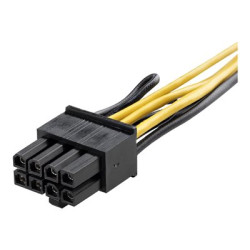 StarTech.com PCI Express 6 pin to 8 pin Power Adapter Cable - Adaptér napájení - 6 pin PCIe power (F) do 8 pin PCIe power (M) - 15.5 cm - žlutá - pro P N: ATX2POWER430, ATX2POWER530