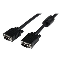 StarTech.com 5m Coax High Resolution Monitor VGA Video Cable HD15 M M - Kabel VGA - HD-15 (VGA) (M) do HD-15 (VGA) (M) - 5 m - lisovaný - cerná