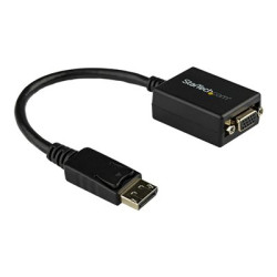 StarTech.com DisplayPort To VGA Video Adapter Converter - Active - 1080p - DP to VGA Converter (DP2VGA2) - Adaptér obrazovky - DisplayPort (M) do HD-15 (VGA) (F) - 27.94 cm - opatrený západkou - cerná - pro P N: DK30C2DAGPD, MST14DP123DP, TB32DP14, TB3CDK2DP, TB3CDK2DPUE, TB3DK2DPM2, TB3DKM2DPL