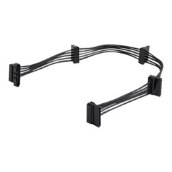 StarTech.com 15.7 in (400 mm) SATA Power Splitter Adapter Cable - M F - 4x Serial ATA Power Cable Splitter (PYO4SATA) - Separátor k napájení - SATA napájení (M) do SATA napájení (F) - 40 cm - cerná - pro P N: BRACKET125PT, BRACKET125PTP, BRACKET425F, PEXUSB311AC3, S251BU31REM, SATBP125VP