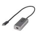 StarTech.com USB C to Mini DisplayPort Adapter, 4K 60Hz USB-C to mDP Adapter Dongle, USB Type-C to Mini DP Monitor Display, Video Converter, Works w Thunderbolt 3, 12" Long Attached Cable - DP Alt Mode, mDP 1.2 (CDP2MDPEC) - Video adaptér - 24 pin USB-C (M) do Mini DisplayPort (F) - Displayport 1.2 Thunderbolt 3 - 30.6 cm - podpora 4K60 Hz (3840 x 2160) - šedá