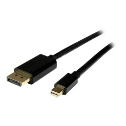 StarTech.com 4m Mini DisplayPort to DisplayPort Adapter Cable - M M - 4m Mini DisplayPort to DisplayPort - Mini DP to DP Cable (MDP2DPMM4M) - Kabel DisplayPort - Mini DisplayPort (M) do DisplayPort (M) - 4 m - cerná - pro P N: CDP2MDP, CDP2MDPEC, CDP2MDPFC, CDPVDHDMDP2G, CDPVDHDMDPRG, CDPVDHDMDPSG, CDPVDHMDPDP