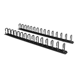 StarTech.com Vertical 0U Server Rack Cable Management w D-Ring Hooks - 40U Network Rack Cord Manager Panels - 2x 3ft Wire Organizers (CMVER40UD) - Sada pro správu kabelu D-ring - 1.83 m - cerná - 40U - pro P N: RK2537BKM, RK4242BK24, RK4242BK30