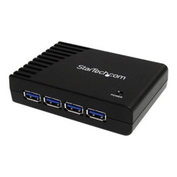 StarTech.com 4-Port USB 3.0 SuperSpeed Hub with Power Adapter - Portable Multiport USB-A Dock IT Pro - USB Port Expansion Hub for PC Mac (ST4300USB3) - Rozbocovac - 4 x SuperSpeed USB 3.0 - desktop