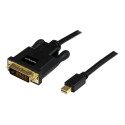 StarTech.com 6ft Mini DisplayPort to DVI Cable - M M - mDP Cable for Your DVI Monitor TV - Windows & Mac Compatible (MDP2DVIMM6B) - Kabel DisplayPort - Mini DisplayPort (M) do DVI-D (M) - 1.82 m - cerná