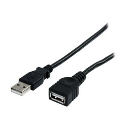 StarTech.com 10 ft Black USB 2.0 Extension Cable A to A - 10ft USB 2.0 Extension Cable - 10ft USB male female Cable (USBEXTAA10BK) - Prodlužovací šnura USB - USB (M) do USB (F) - USB 2.0 - 3 m - cerná - pro P N: 35FCREADBK3, ICUSB2321F, ICUSB232PRO, ICUSB232V2, LTUB1MBK, MSDREADU2OTG, UUSBOTG
