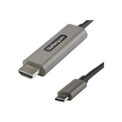StarTech.com 9.8ft (3m) USB C to HDMI Cable 4K 60Hz with HDR10, Ultra HD USB Type-C to 4K HDMI 2.0b Video Adapter Cable, USB-C to HDMI HDR Monitor Display Converter, DP 1.4 Alt Mode HBR3 - Thunderbolt 3 Compatible (CDP2HDMM3MH) - Kabel adaptéru - 24 pin USB-C s piny (male) do HDMI s piny (male) - 3 m - cerná - podporuje 4K, aktivní