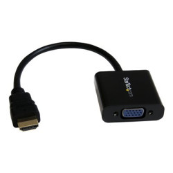 StarTech.com 1080p 60Hz HDMI to VGA High Speed Display Adapter - Active HDMI to VGA (Male to Female) Video Converter for Laptop PC Monitor (HD2VGAE2) - High Speed - video adaptér - HDMI s piny (male) do HD-15 (VGA) se zdírkami (female) - 24.5 cm - cerná - podpora 1080p, aktivní - pro P N: DK30C2DPEPUE, DK30C2DPPDUE, DK31C3HDPD, DK31C3HDPDUE, SV211HDUC, SV221HUC4K